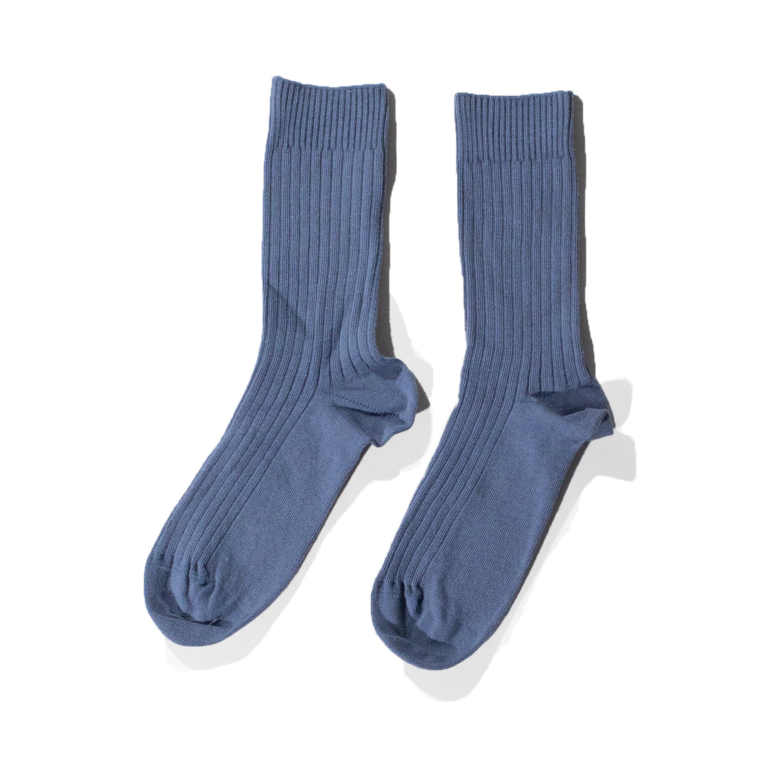 Baserange Rib Overankle Socks in Fiba Blue