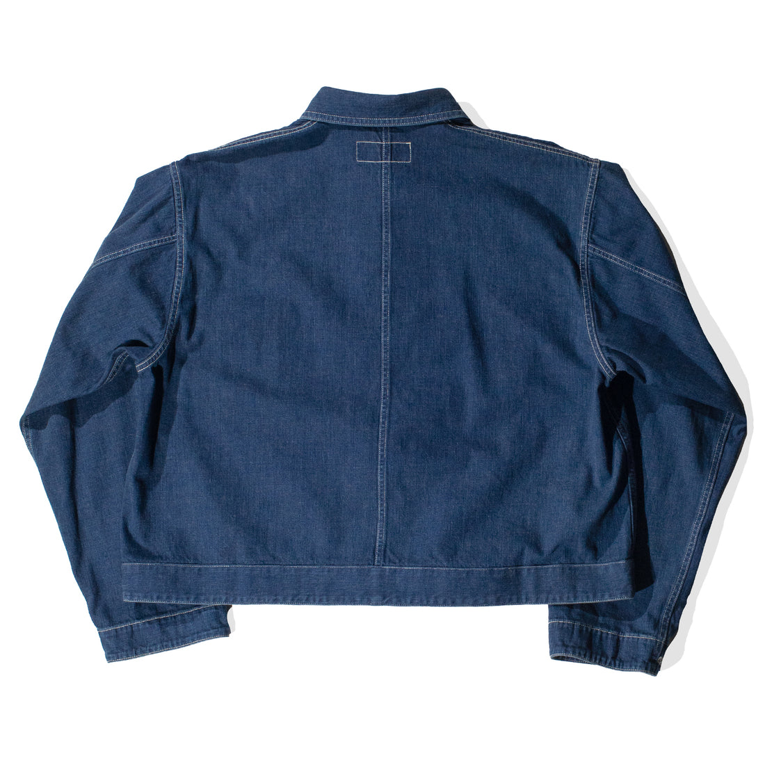 Chimala Unisex 7.5oz Old Denim Short Work Shirt in Indigo