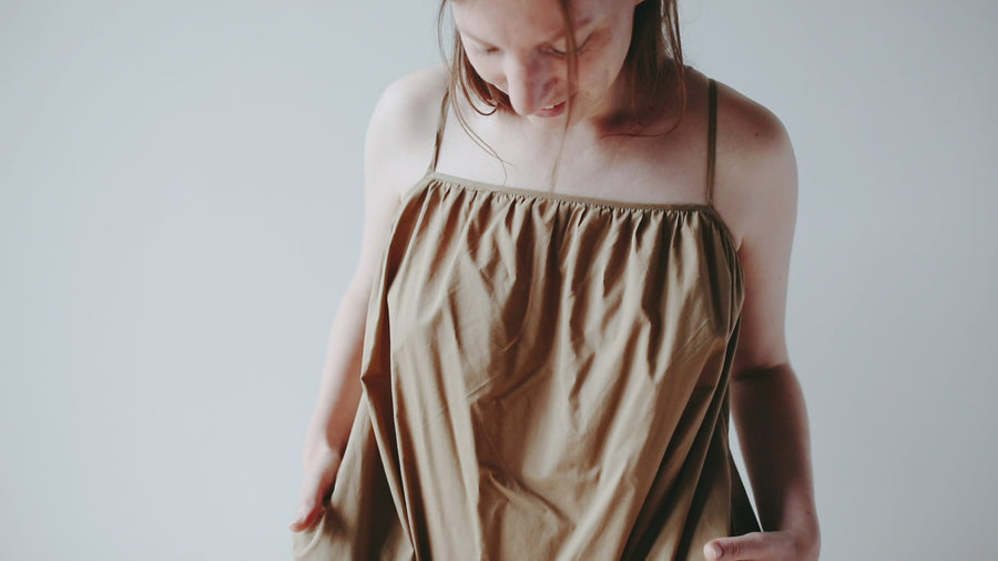 Shaina Mote Hyeres Dress in Ochre