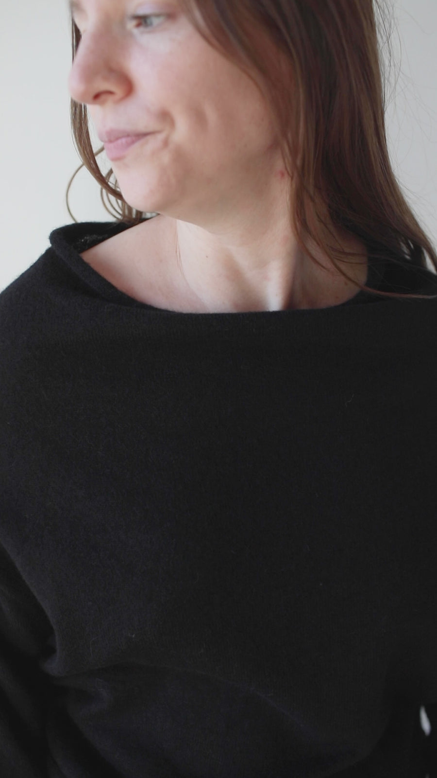 Lauren Manoogian Shoulder Boatneck in Black