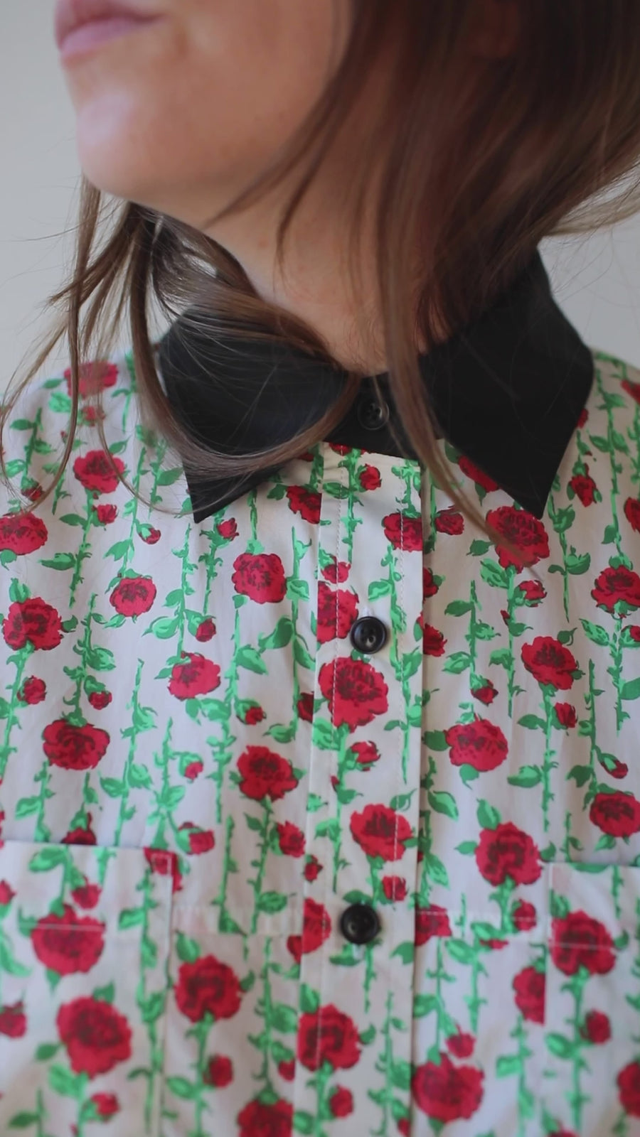 KasMaria Rose Liberty Print Shirt