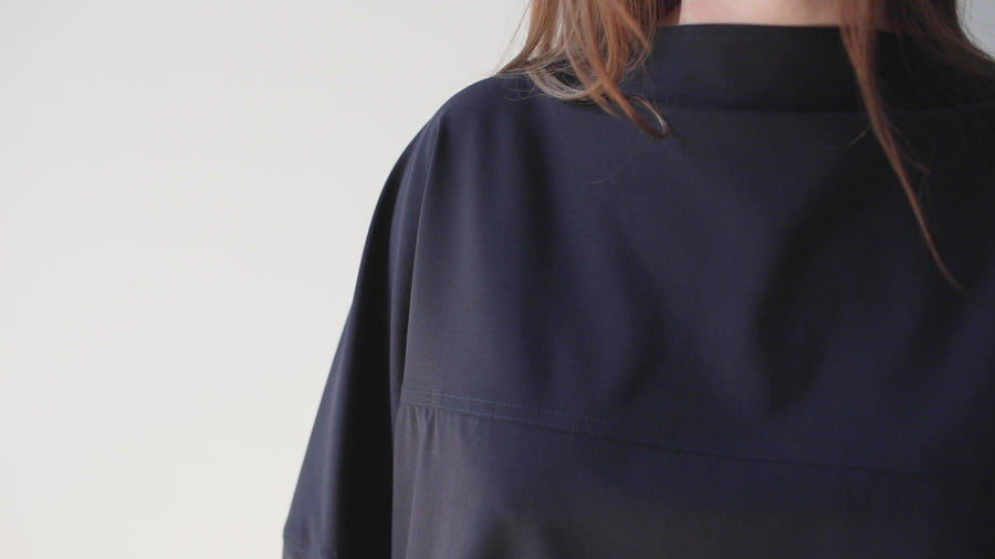 Studio Nicholson Velho Top in Darkest Navy