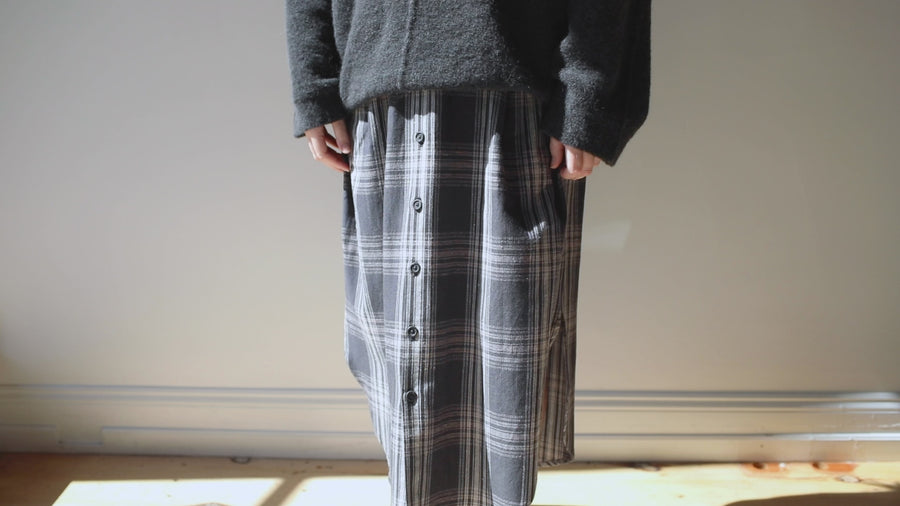 Lauren Manoogian Placket Skirt in Plaid