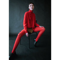 Nicholson & Nicholson Polly Knit Turtleneck in Red