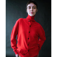 Nicholson & Nicholson Polly Knit Turtleneck in Red