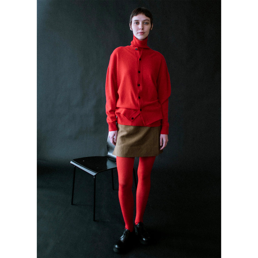 Nicholson & Nicholson Polly Knit Turtleneck in Red