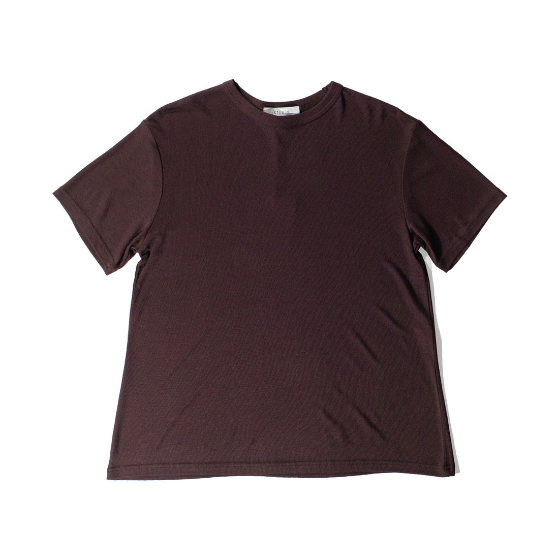 Studio Nicholson Rond T-Shirt in in Chocolate Brown