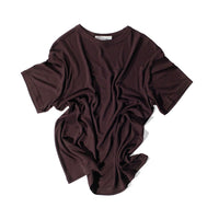 Studio Nicholson Rond T-Shirt in in Chocolate Brown