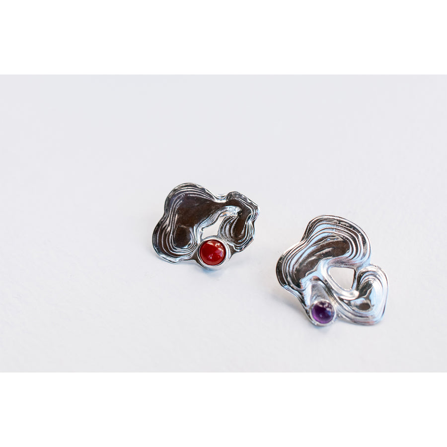 Leigh Miller Tasche Studs in Sterling Silver